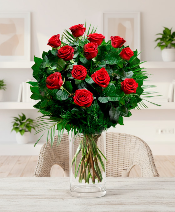 Ramo de rosas rojas para regalar