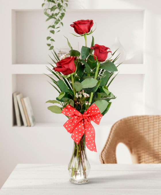 Ramos de rosas rojas