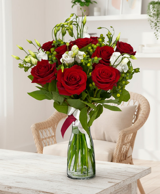 Ramo de 9 rosas rojas